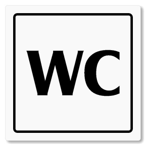 WC, 80x80mm, bílá, Arizona